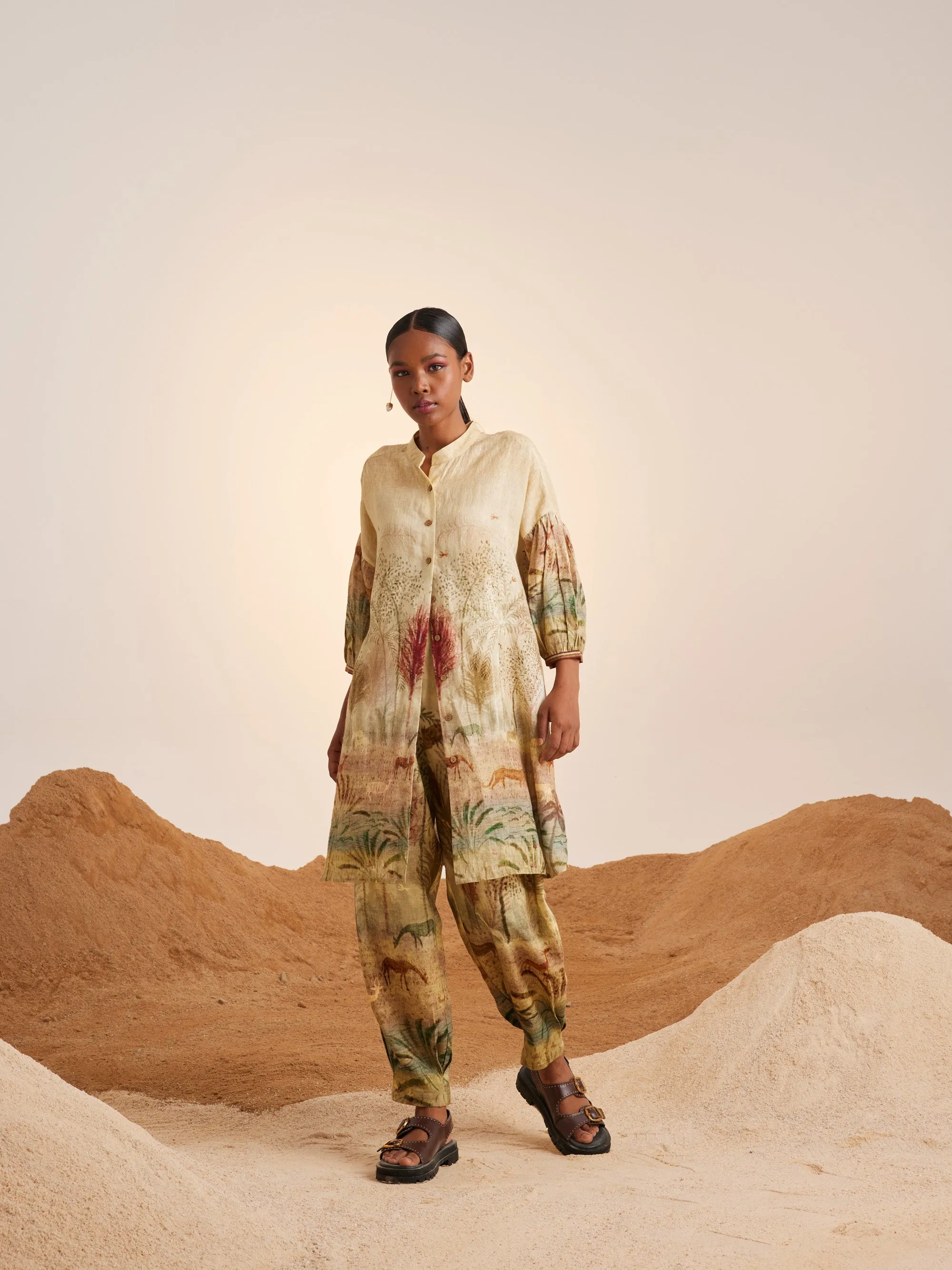 Summer Co-Ord Set Oracle-Woods-Linen-Ss25-Orac-Set-Wod-Cord