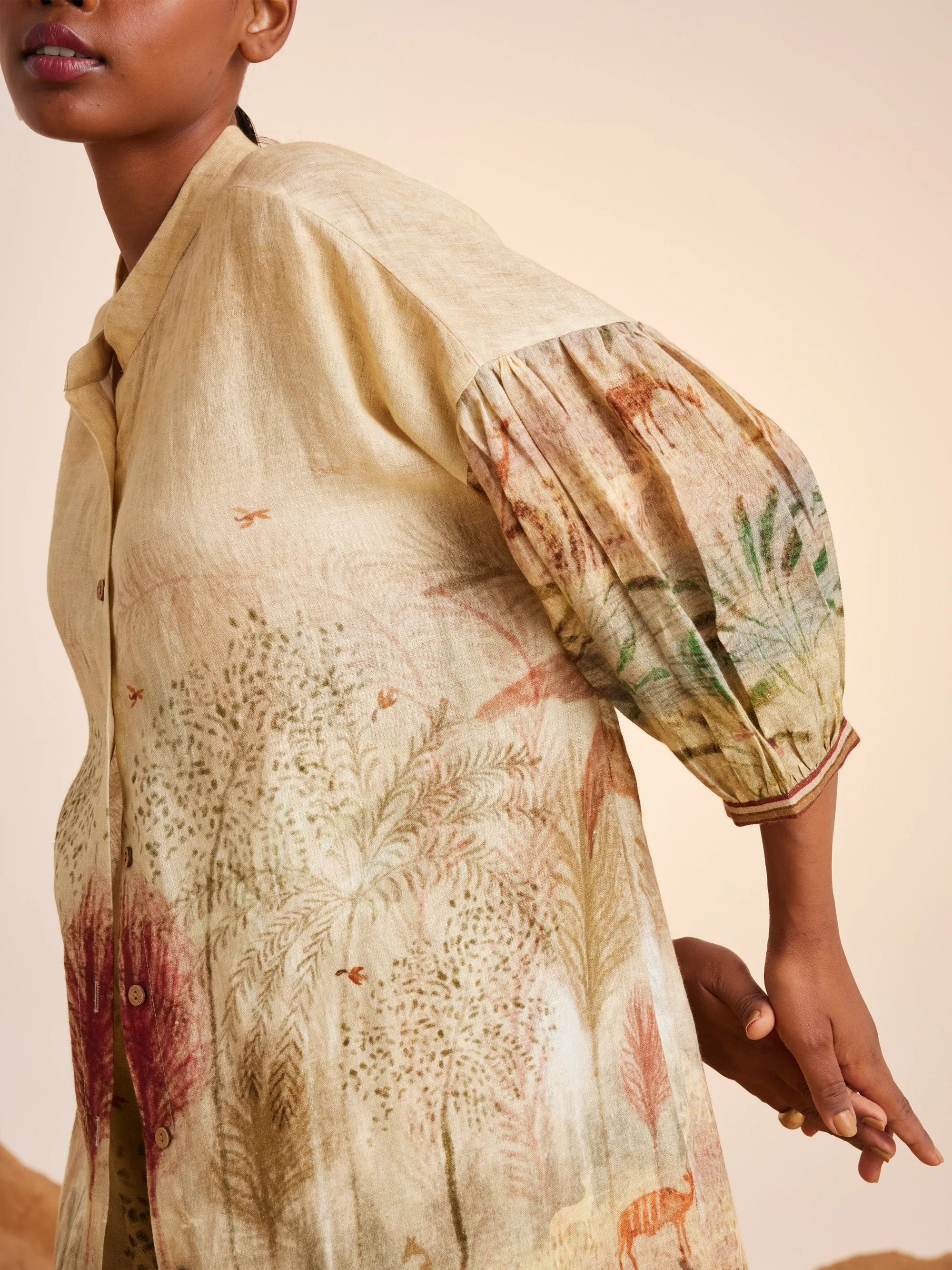 Summer Co-Ord Set Oracle-Woods-Linen-Ss25-Orac-Set-Wod-Cord
