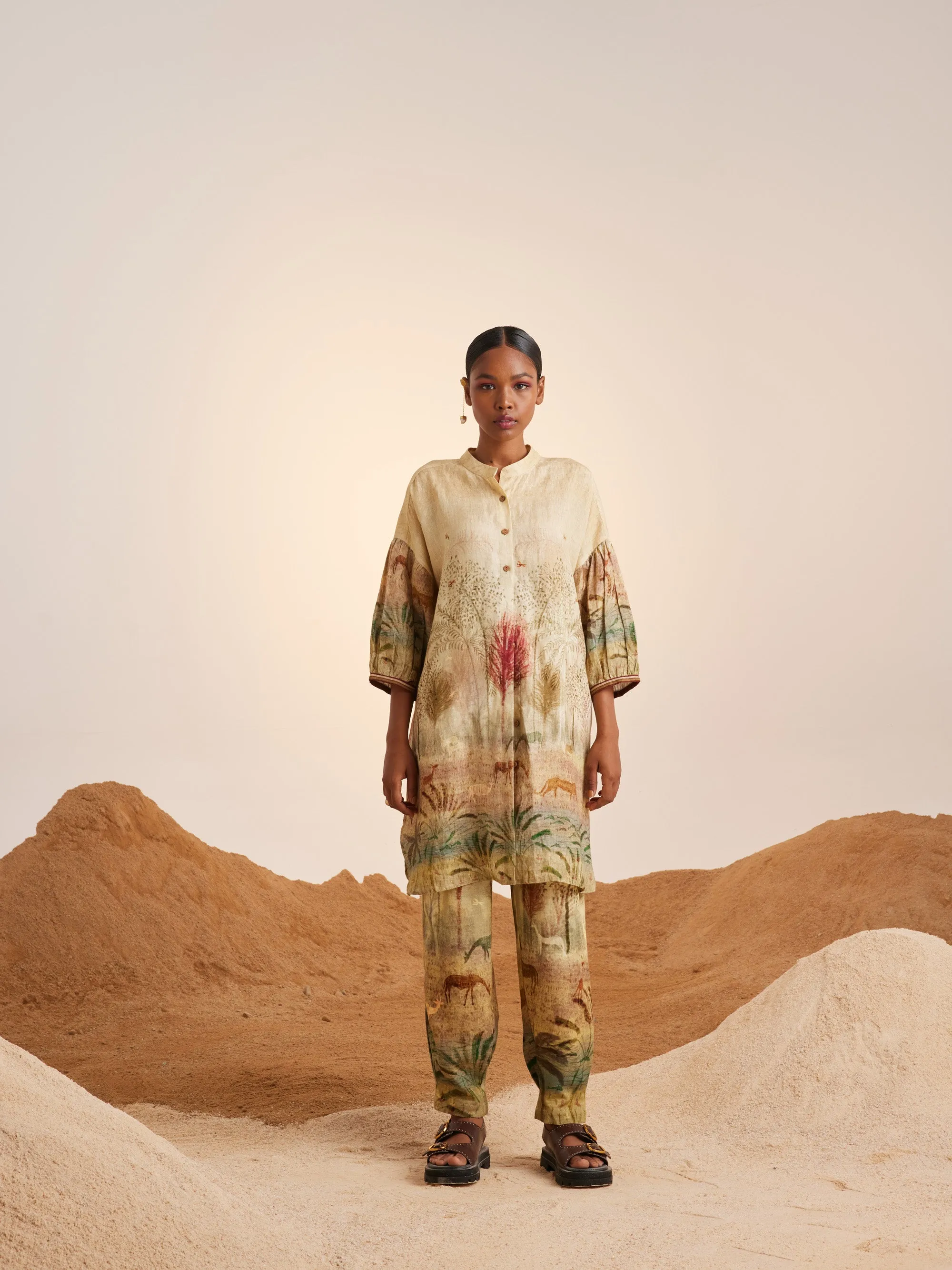 Summer Co-Ord Set Oracle-Woods-Linen-Ss25-Orac-Set-Wod-Cord
