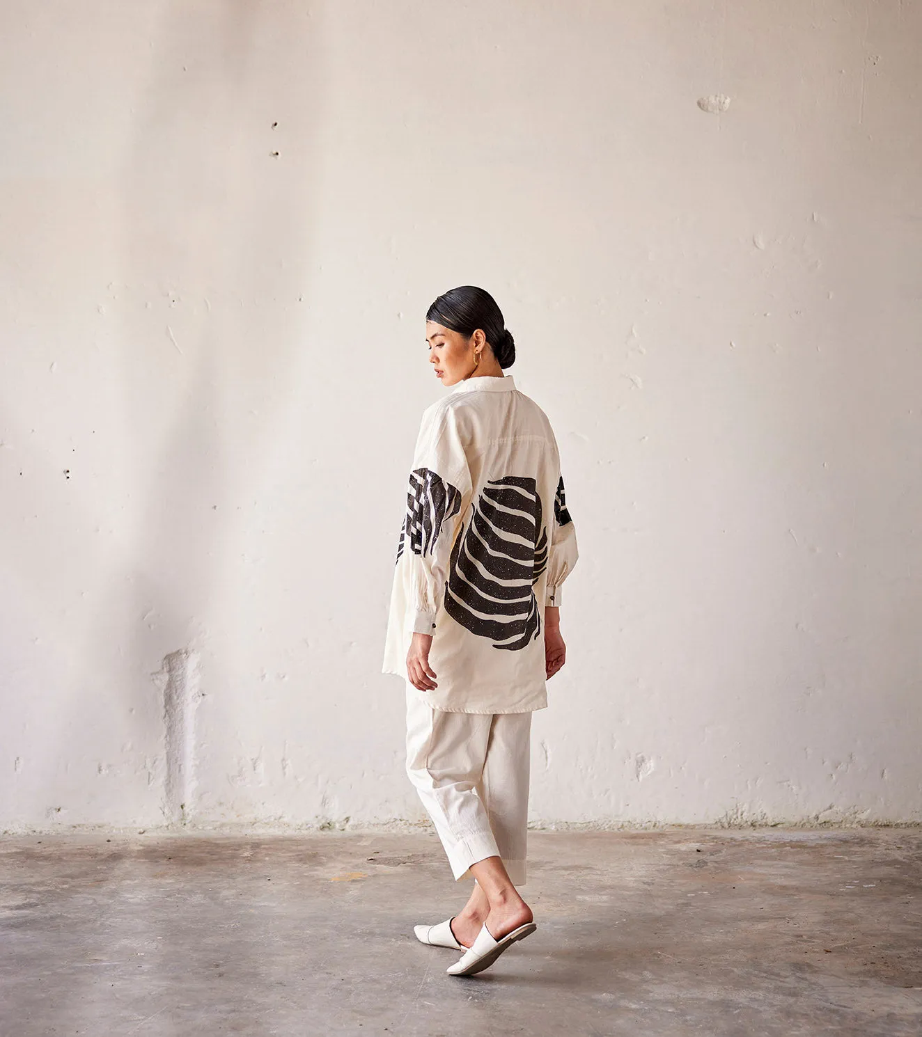 Summer  Co-Ord Set White-Cotton Fashion Edit Indian Summer-KW812-Khara Kapas
