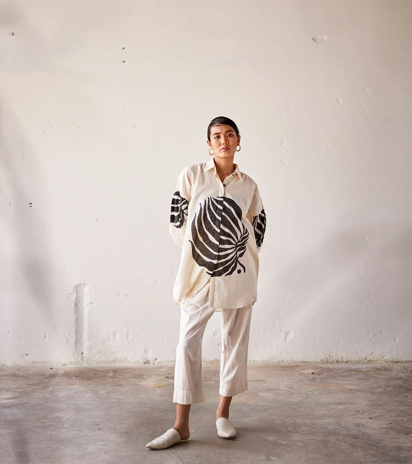 Summer  Co-Ord Set White-Cotton Fashion Edit Indian Summer-KW812-Khara Kapas