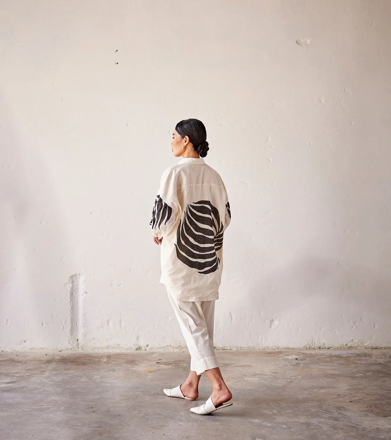 Summer  Co-Ord Set White-Cotton Fashion Edit Indian Summer-KW812-Khara Kapas