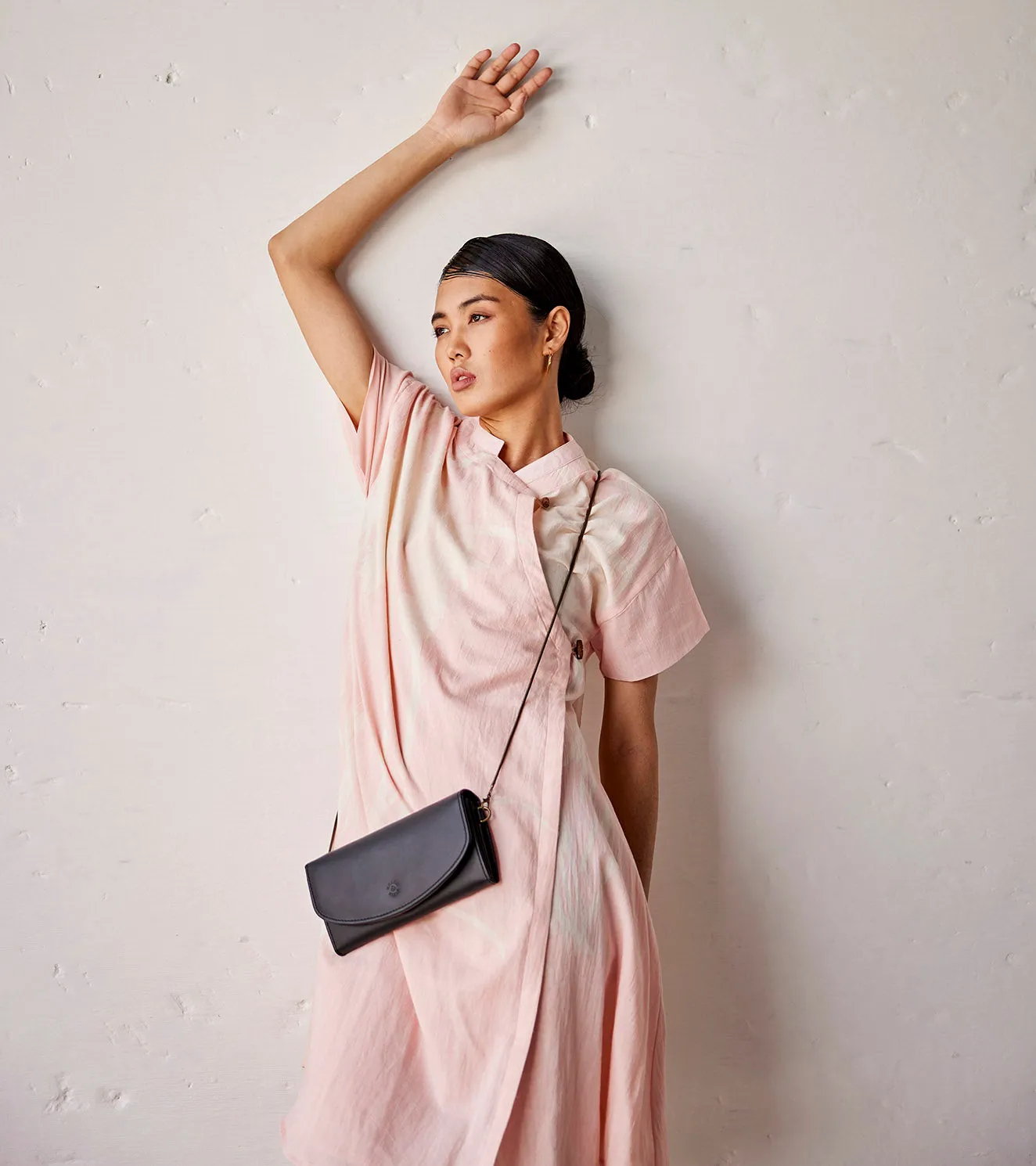 Summer Dress Cotton Overlap-Pink-Fashion Edit Indian Summer-KW834-Khara Kapas
