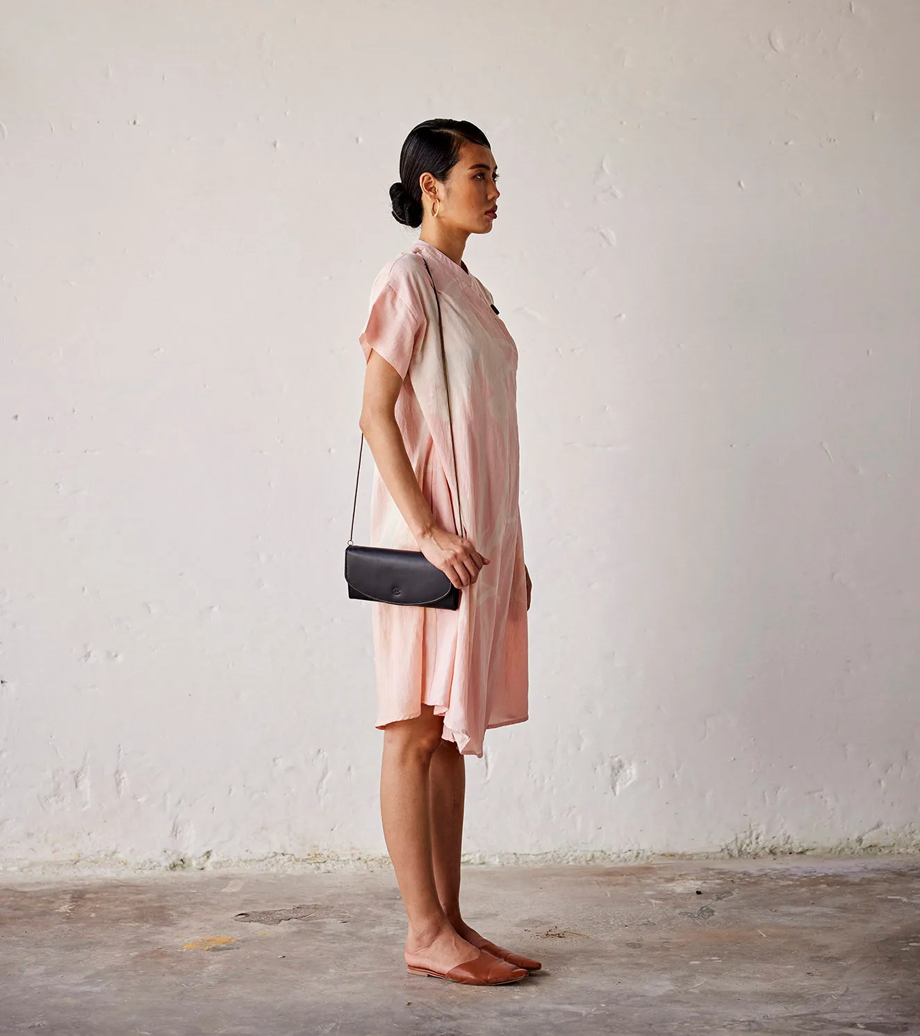 Summer Dress Cotton Overlap-Pink-Fashion Edit Indian Summer-KW834-Khara Kapas