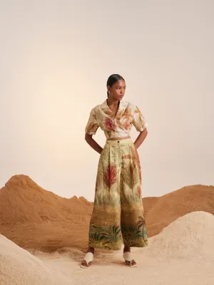 Summer Top Cropped Overlap-Woods-Linen-Ss25-Ocp-Wod-Cord