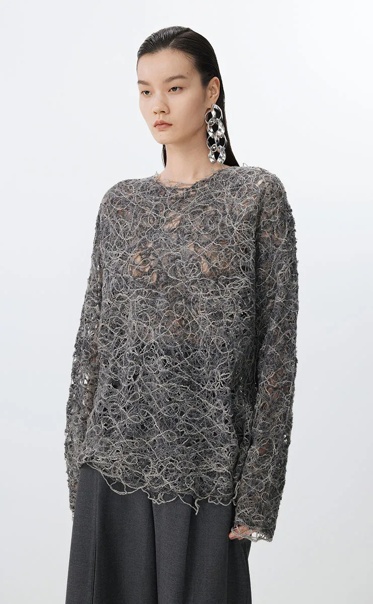 Sweater / JNBY Oversized Textured Knit Sweater