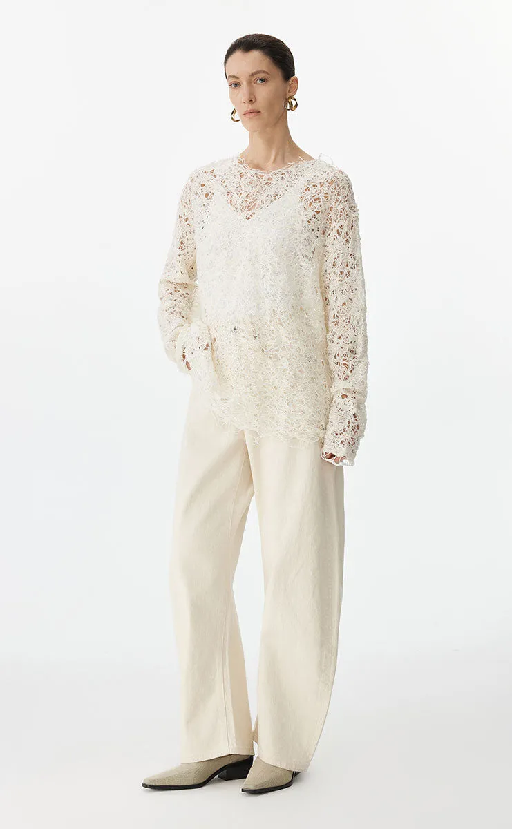 Sweater / JNBY Oversized Textured Knit Sweater