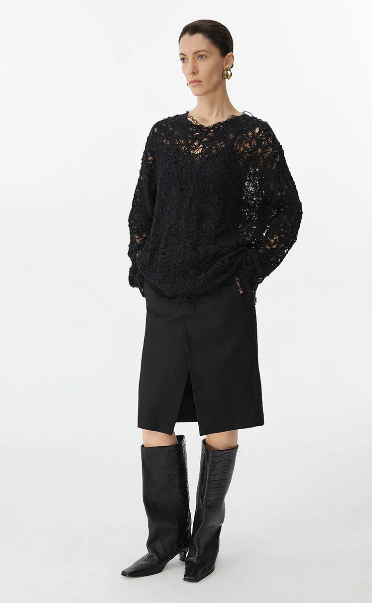 Sweater / JNBY Oversized Textured Knit Sweater