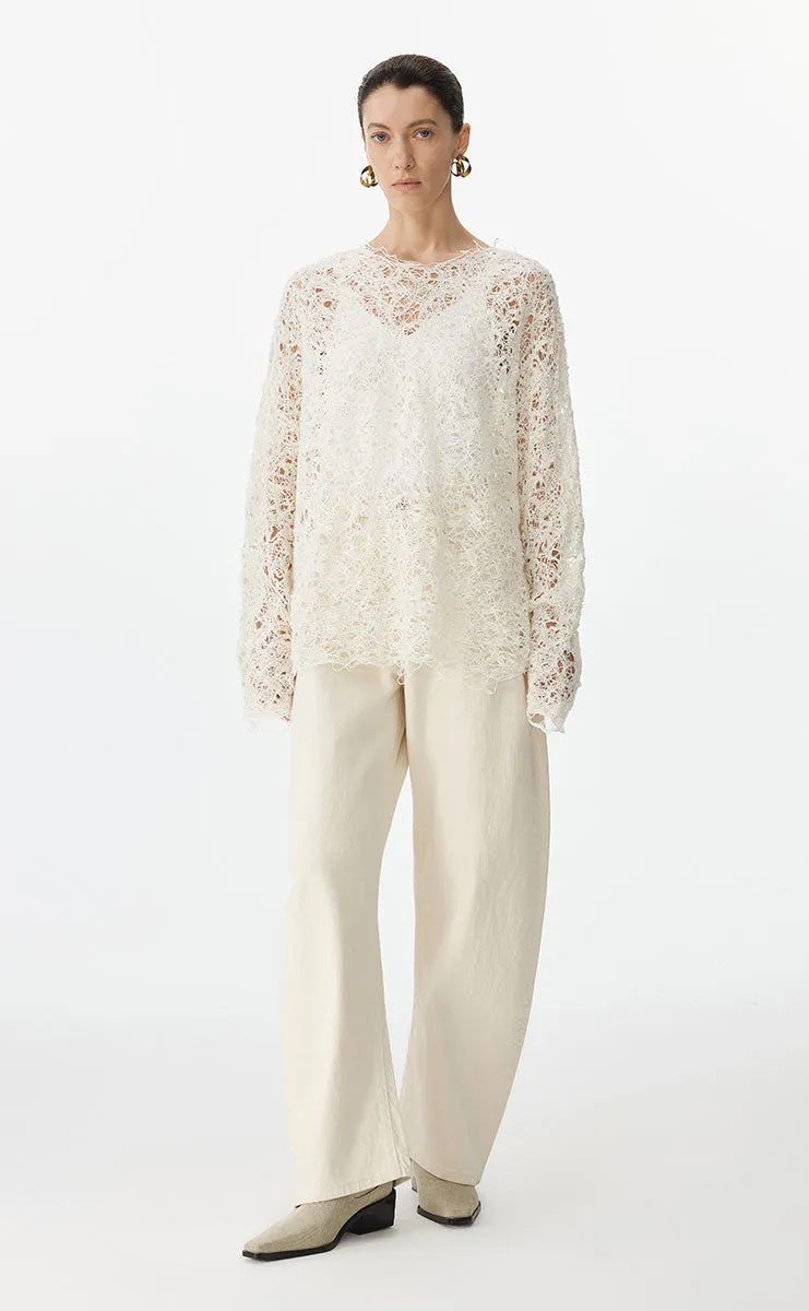 Sweater / JNBY Oversized Textured Knit Sweater