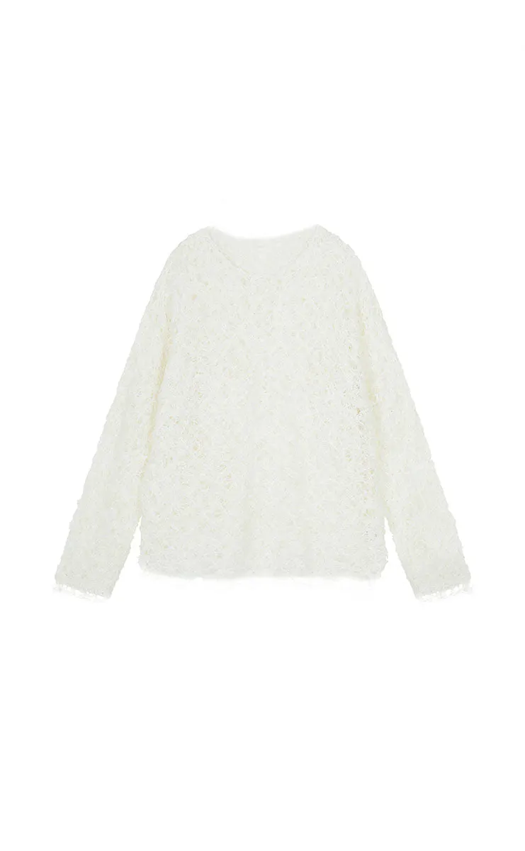 Sweater / JNBY Oversized Textured Knit Sweater