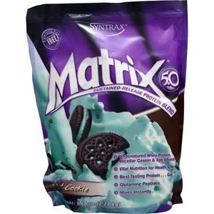 Syntrax Matrix 5.0 - Sustained Release Protein Mint Cookie 5 lbs