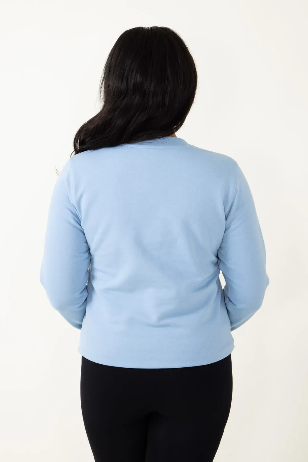 The North Face Heritage Patch Fleece Sweatshirt for Women in Blue | NF0A7UOO-QEO