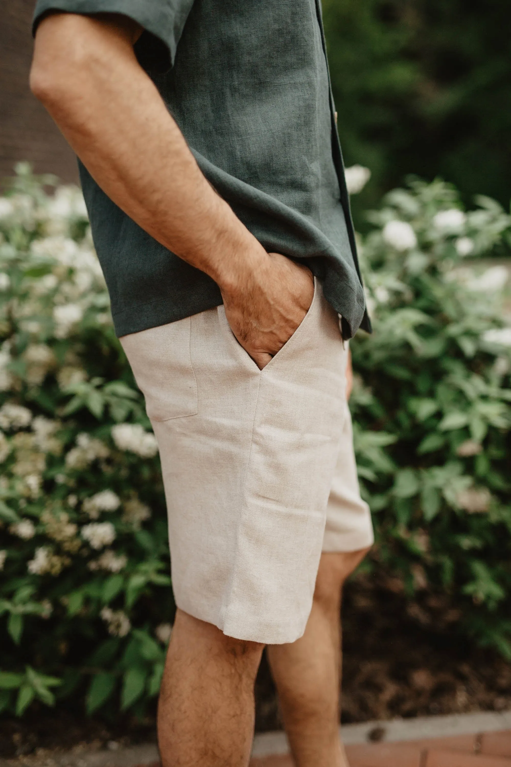 Tilkis Men's Linen Classic Shorts | Multiple Colours
