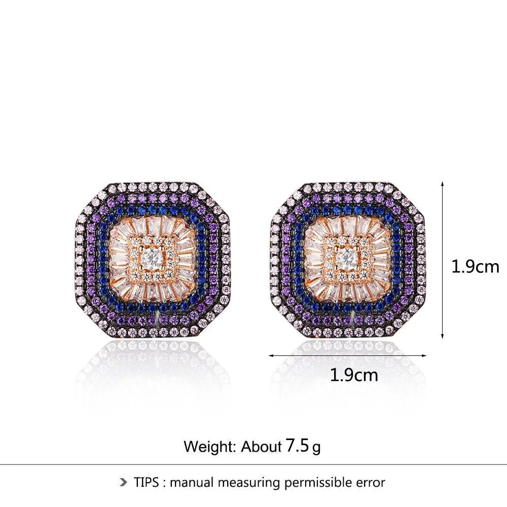 Trendy 925 Sterling Silver Stud Earrings 2018 Unique Button Earrings For Women Best Friends Birthday Gift