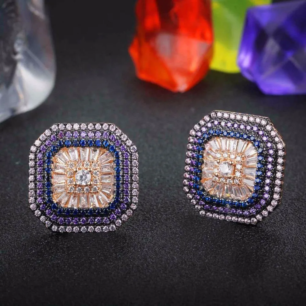Trendy 925 Sterling Silver Stud Earrings 2018 Unique Button Earrings For Women Best Friends Birthday Gift