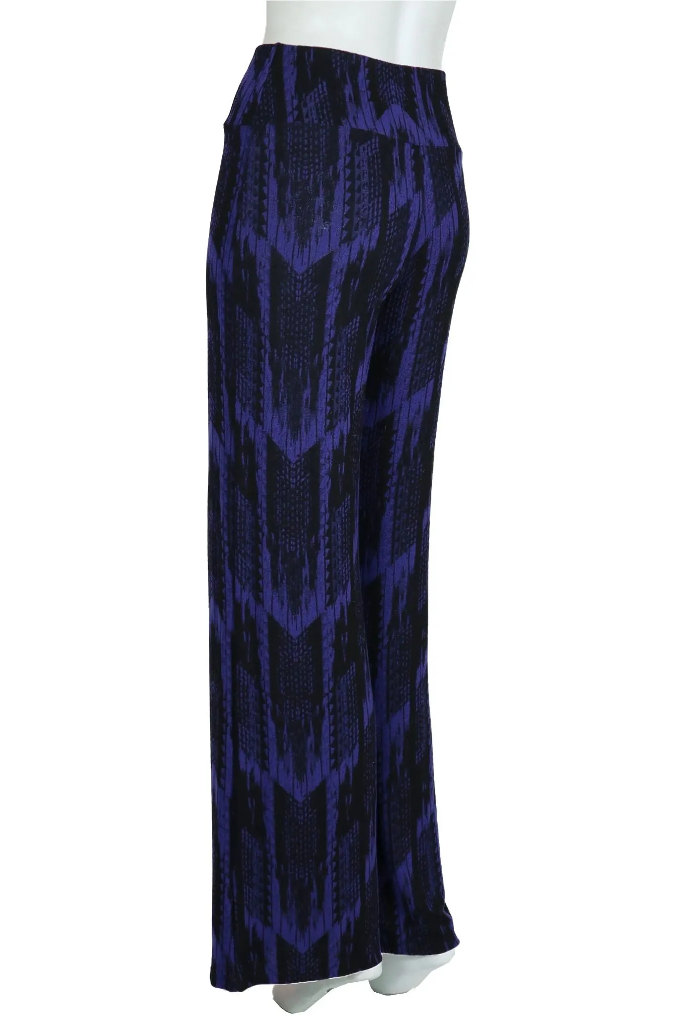 TRUDY Jacquard Palazzo Pants Blue