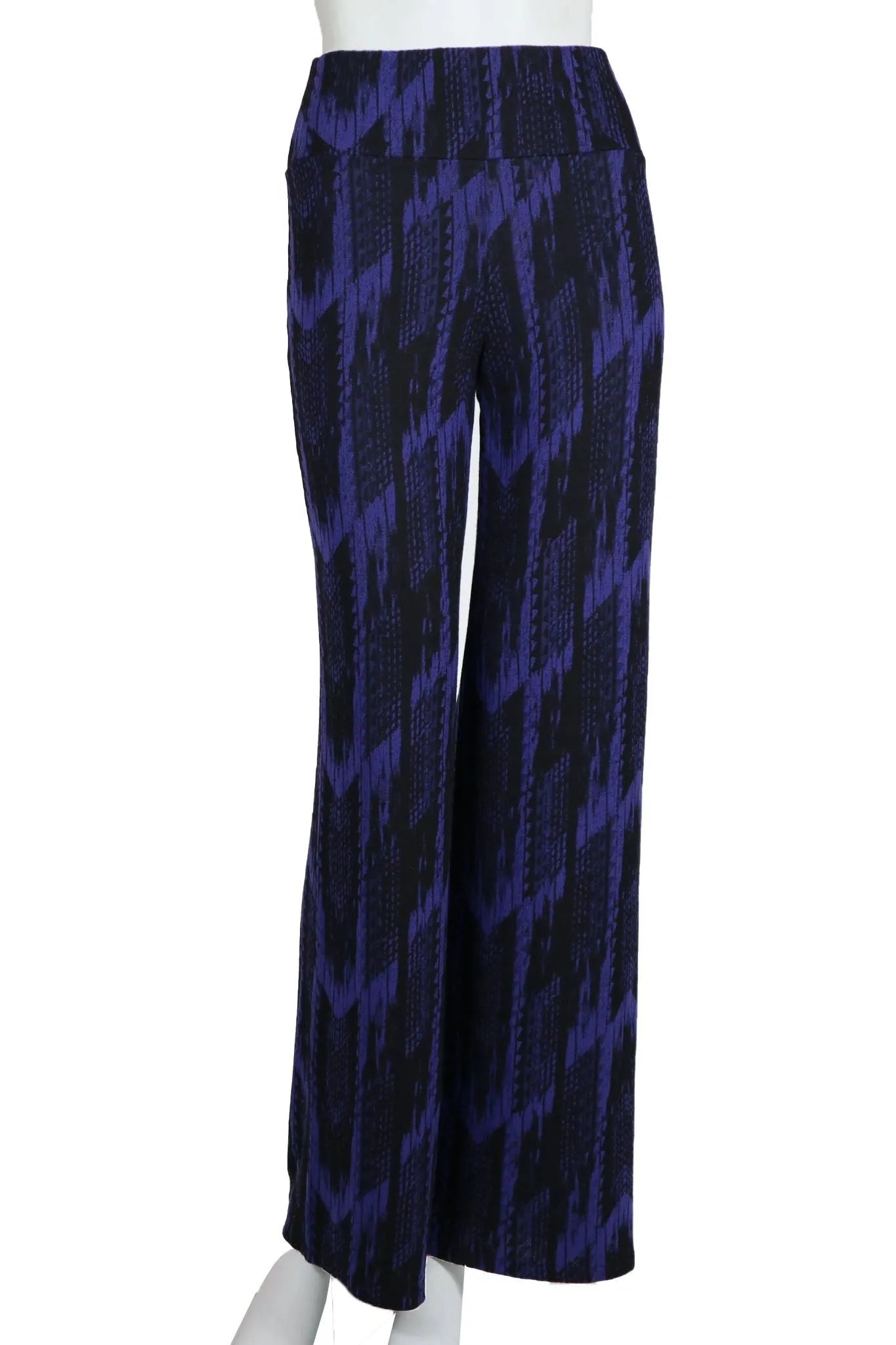 TRUDY Jacquard Palazzo Pants Blue