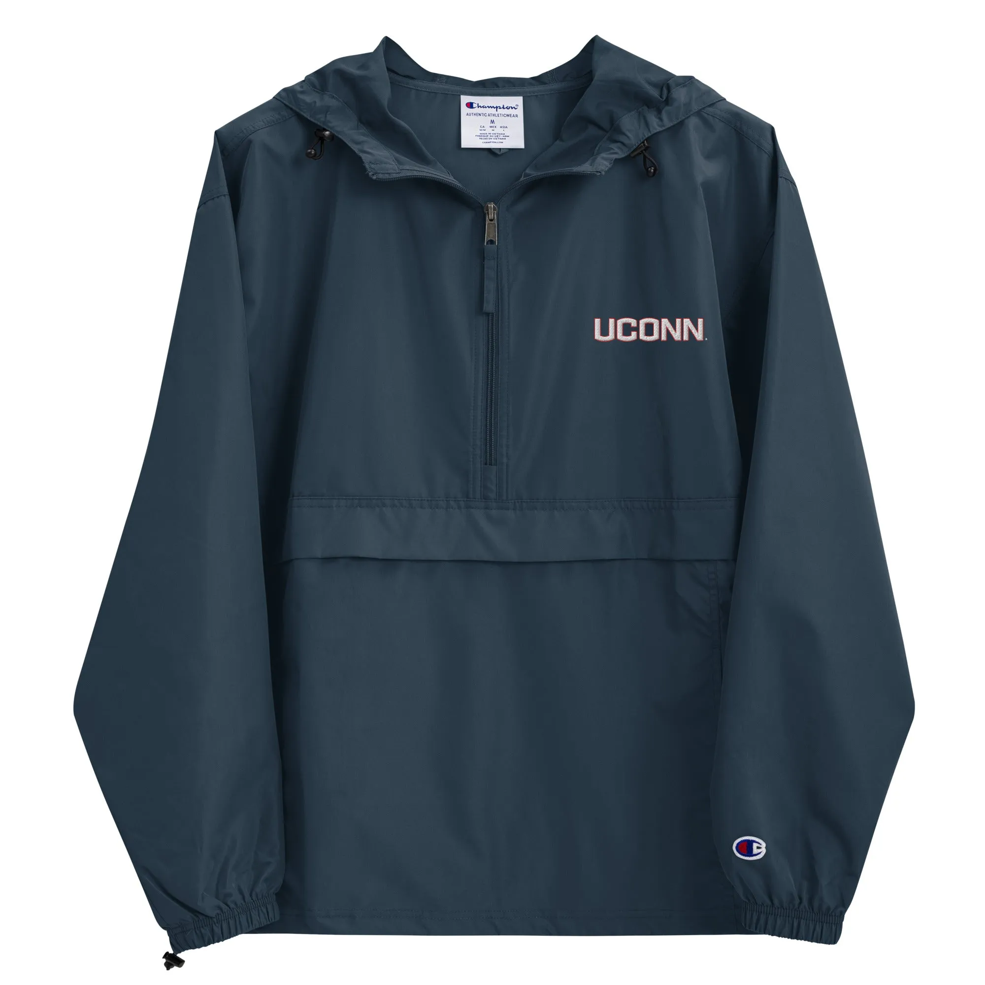 UConn Embroidered Windbreaker Jacket