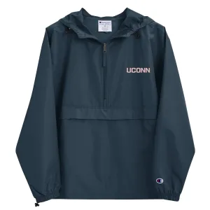 UConn Embroidered Windbreaker Jacket