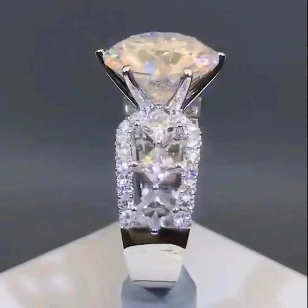 Unique Wedding Zircon Ring For Women Crystal Engagement Jewelry
