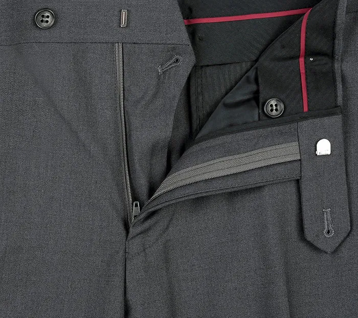 Vanderbilt Collection - Classic 2 Piece Suit 2 Buttons Regular Fit In Gray