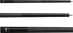 Viper Jump Shot/Break 58" 3-Piece Billiard/Pool Cue, Black, 21 Ounce