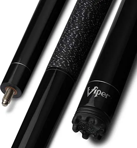 Viper Jump Shot/Break 58" 3-Piece Billiard/Pool Cue, Black, 21 Ounce