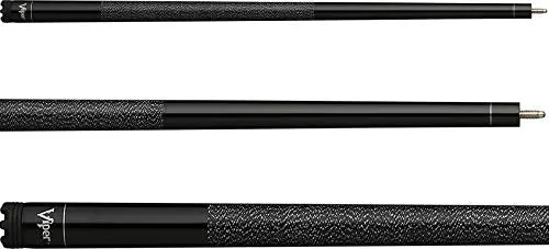 Viper Jump Shot/Break 58" 3-Piece Billiard/Pool Cue, Black, 21 Ounce