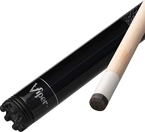 Viper Jump Shot/Break 58" 3-Piece Billiard/Pool Cue, Black, 21 Ounce