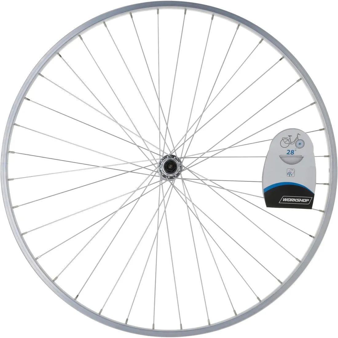Wheel 28" Front Single Wall V-brake Quick Release Hybrid Bike - Silver
