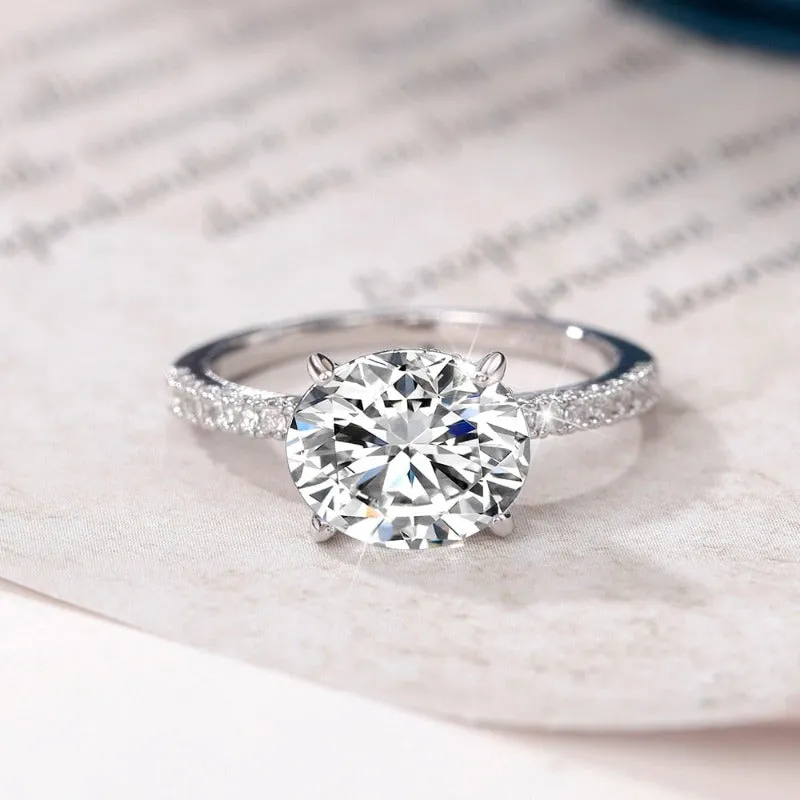 White Zircon Wedding Ring for Women Engagement Jewelry