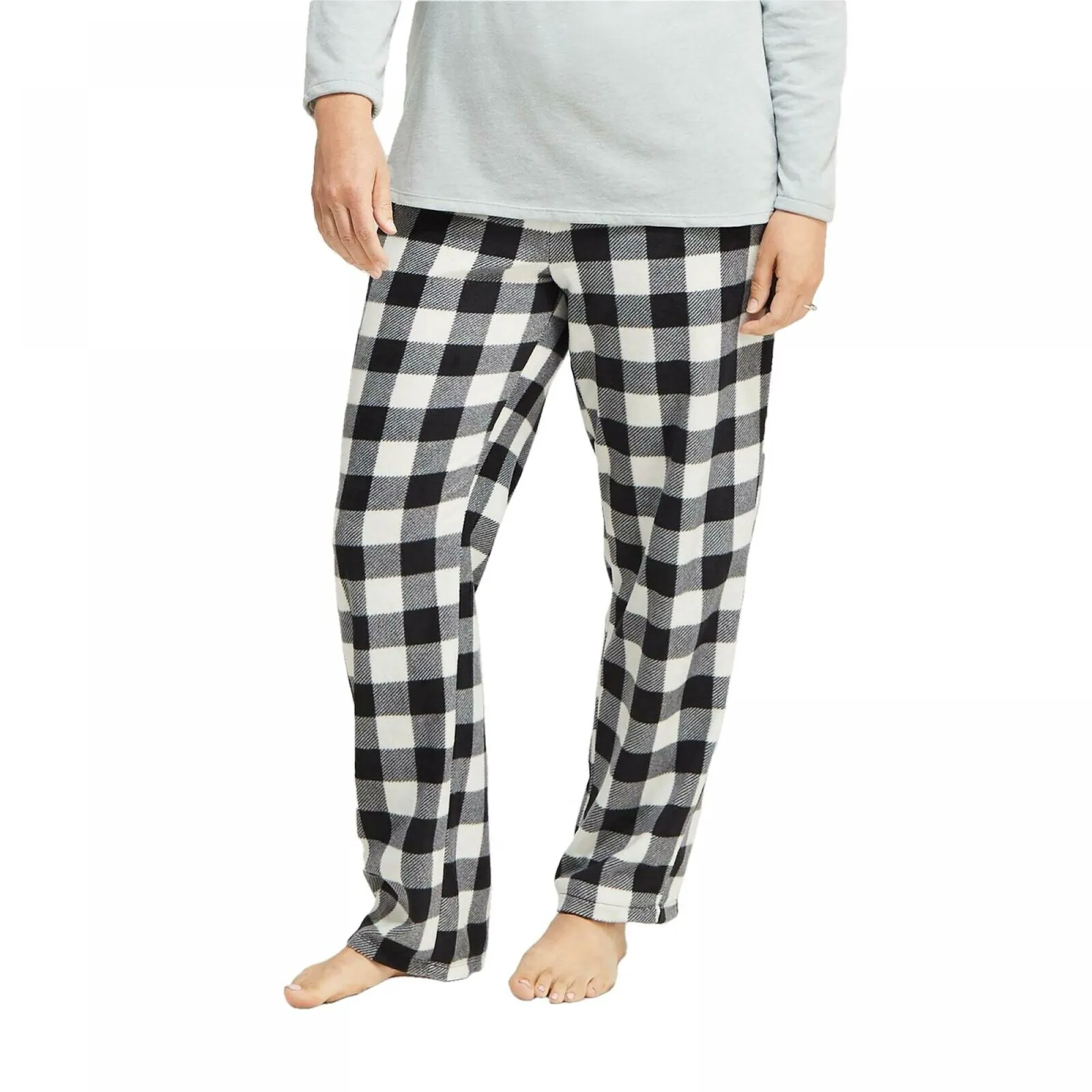 Wondershop Women's Holiday Buffalo Check Fleece Pajama Pants