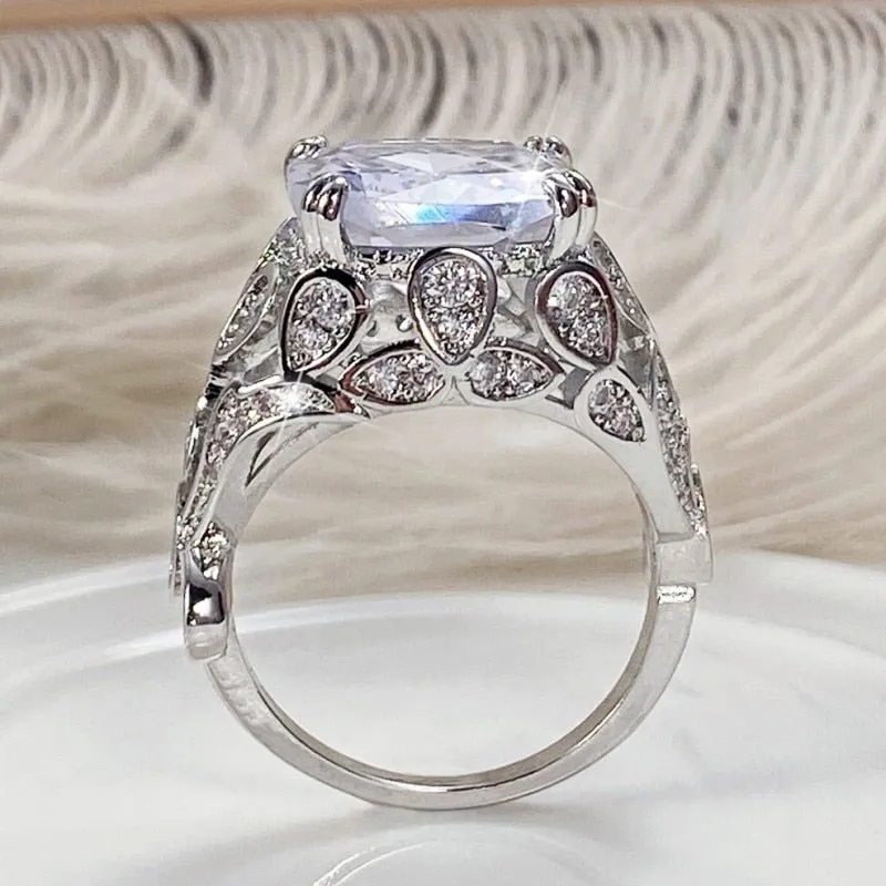 Zircon Rose Gold Ring for Women Wedding Party Jewelry